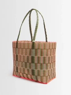 Borsa a cesta grande intrecciata