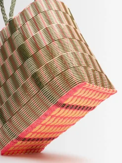 Borsa a cesta grande intrecciata