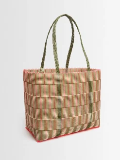 Borsa a cesta grande intrecciata