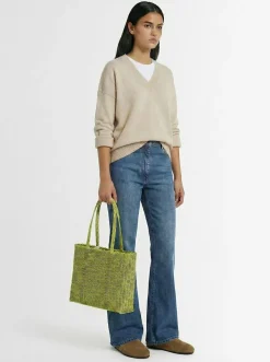 Borsa a cesta grande intrecciata