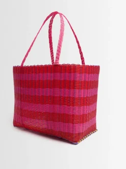 Borsa a cesta grande intrecciata