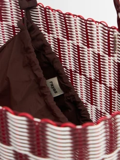 Borsa a cesta grande intrecciata