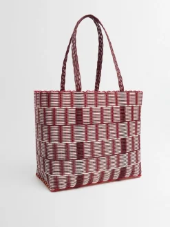 Borsa a cesta grande intrecciata