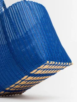 Borsa a cesta grande intrecciata