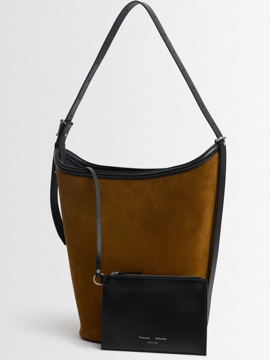 Borsa a secchiello Brant in camoscio