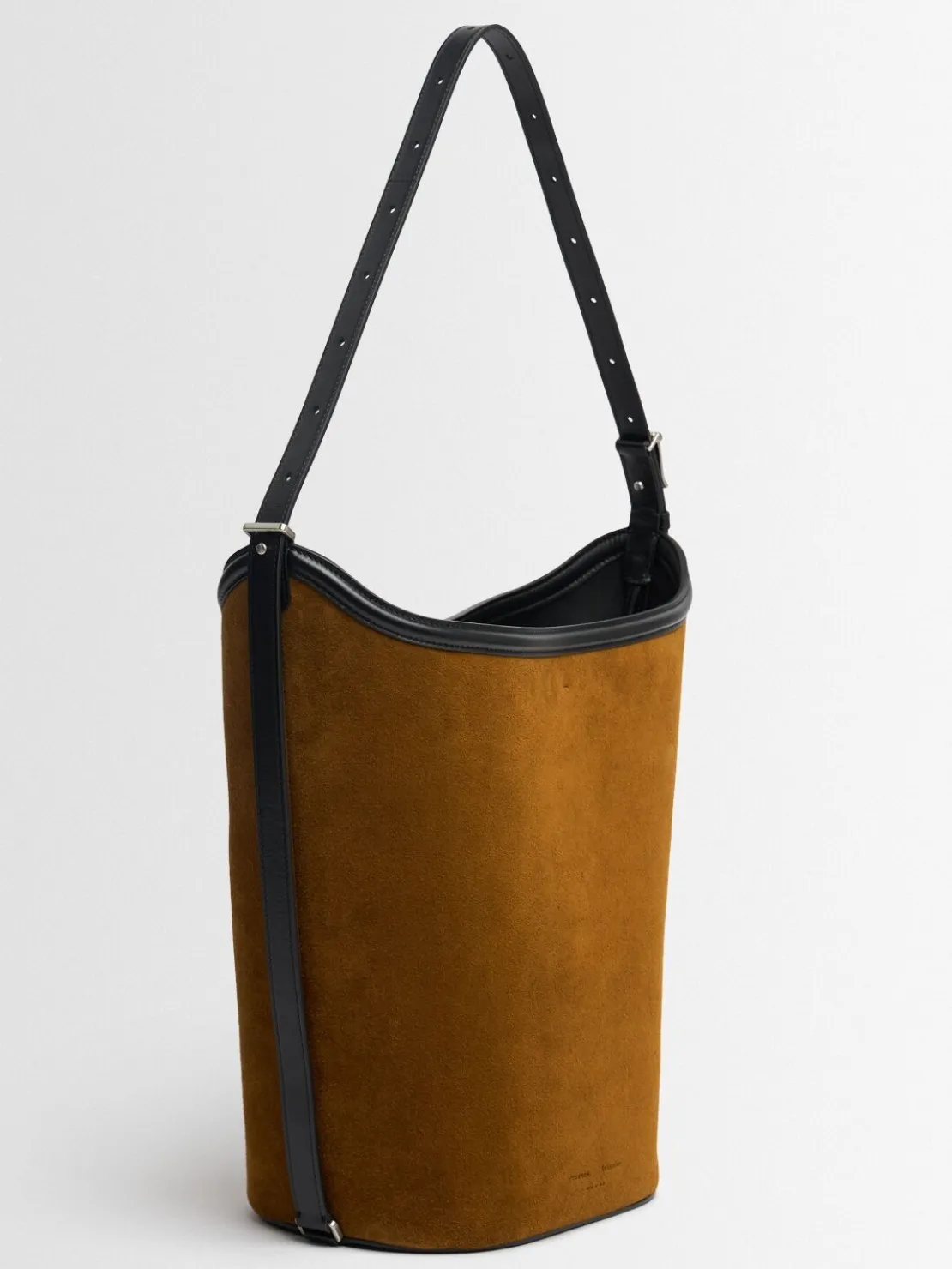 Borsa a secchiello Brant in camoscio