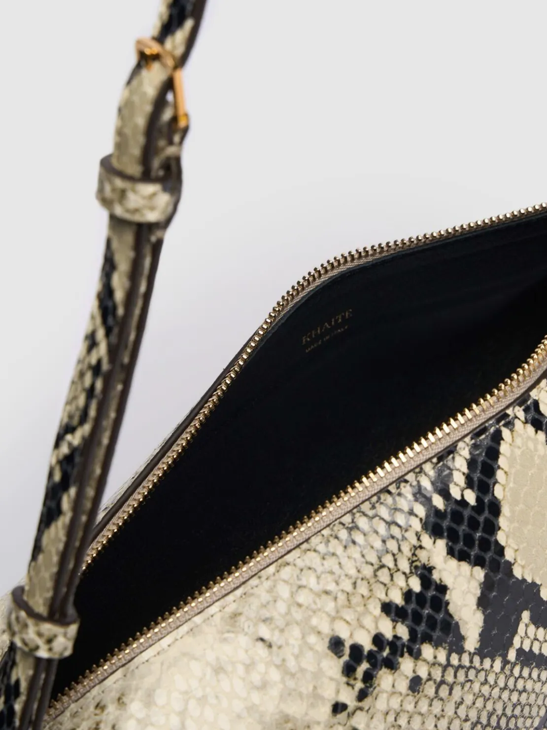 Borsa a spalla Kye in pelle effetto pitone