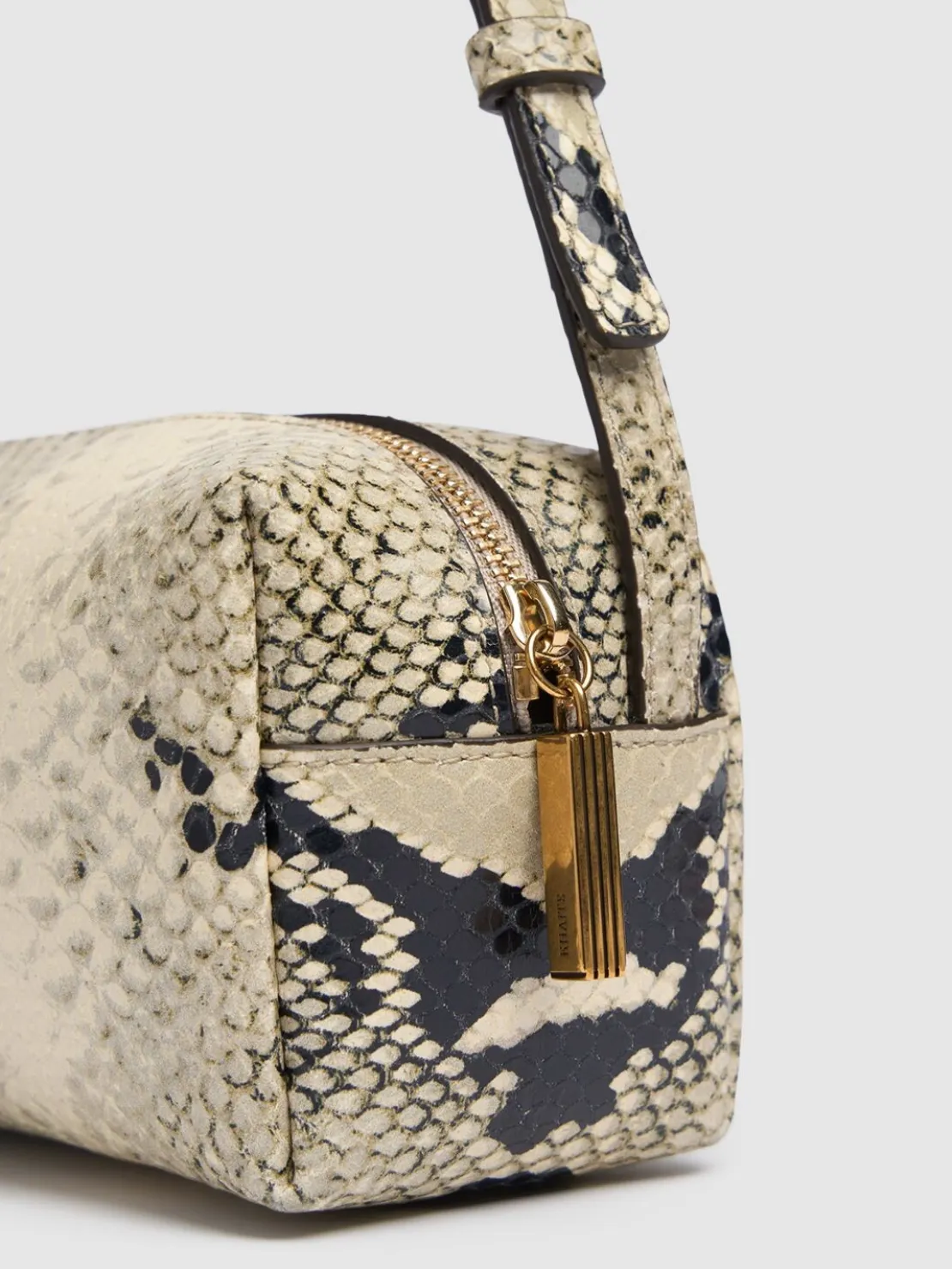 Borsa a spalla Kye in pelle effetto pitone