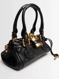 Borsa a spalla Paddington in pelle martellata