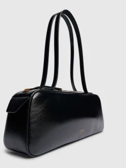 Borsa a spalla Simona in vernice craclé