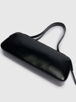 Borsa a spalla Simona in vernice craclé