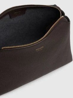 Borsa a tracolla media Lina in pelle martellata