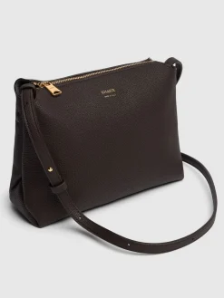Borsa a tracolla media Lina in pelle martellata