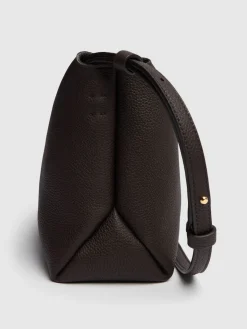 Borsa a tracolla media Lina in pelle martellata