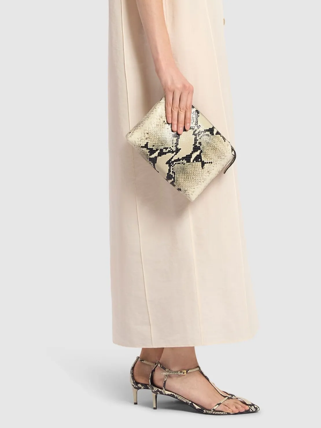 Borsa a tracolla Medium Lina in pelle goffrata