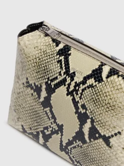 Borsa a tracolla Medium Lina in pelle goffrata