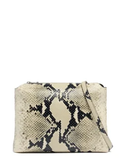 Borsa a tracolla Medium Lina in pelle goffrata