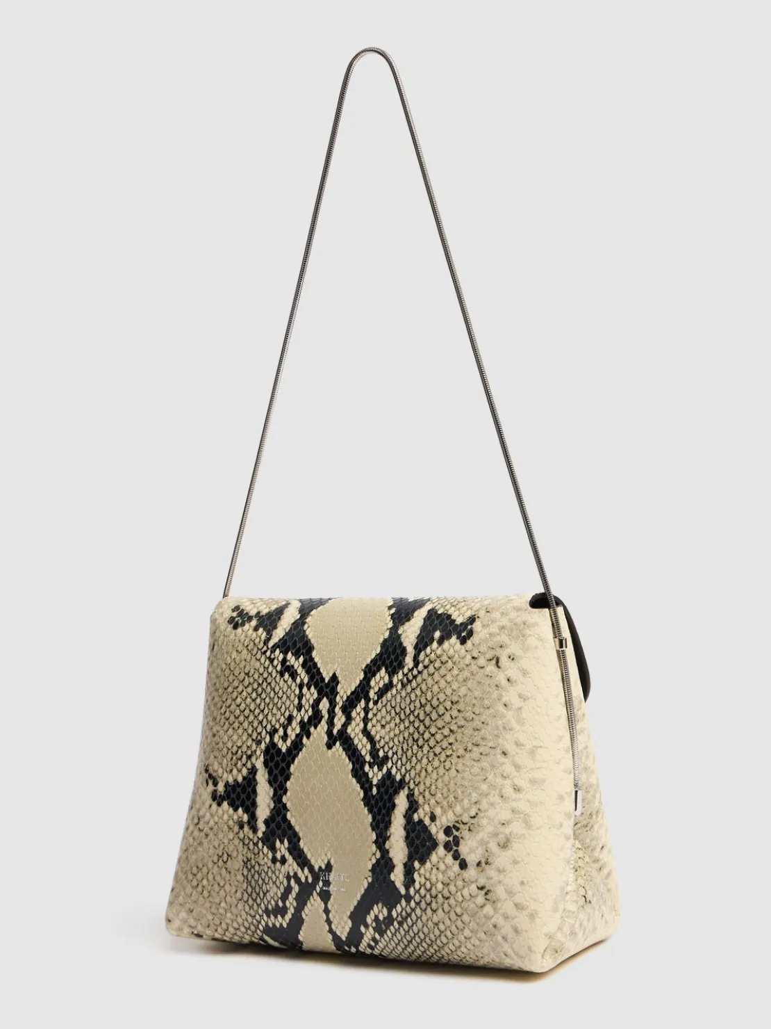 Borsa Bobbi in pelle goffrata effetto pitone