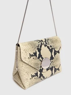 Borsa Bobbi in pelle goffrata effetto pitone