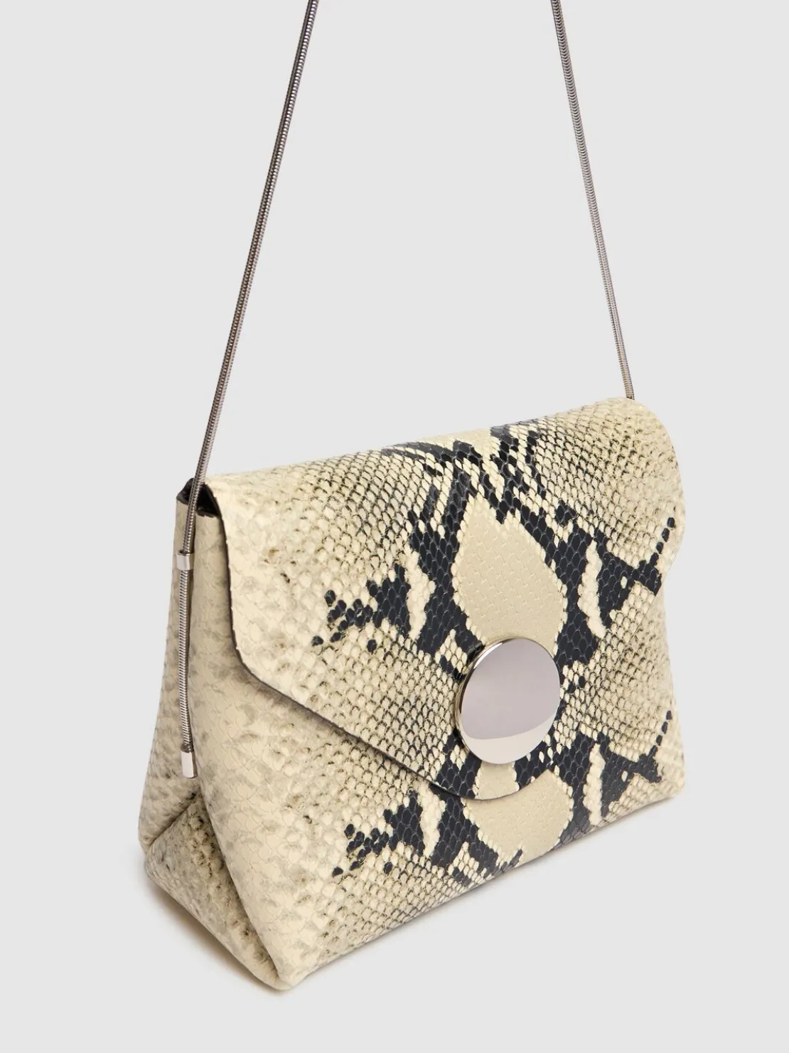 Borsa Bobbi in pelle goffrata effetto pitone