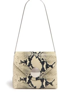 Borsa Bobbi in pelle goffrata effetto pitone