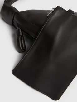 Borsa grande Croissant in nappa