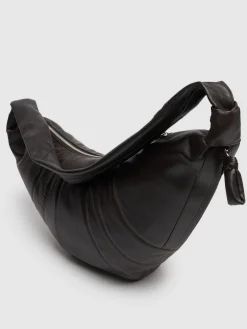 Borsa grande Croissant in nappa