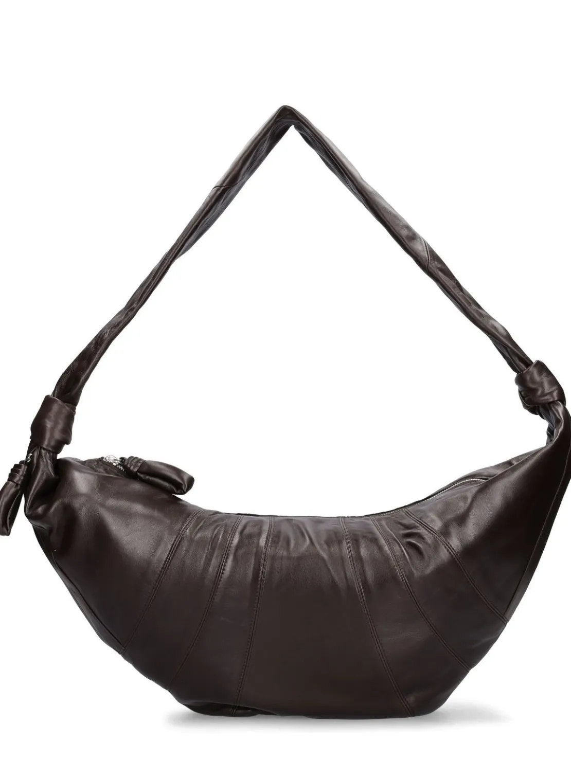 Borsa grande Croissant in pelle