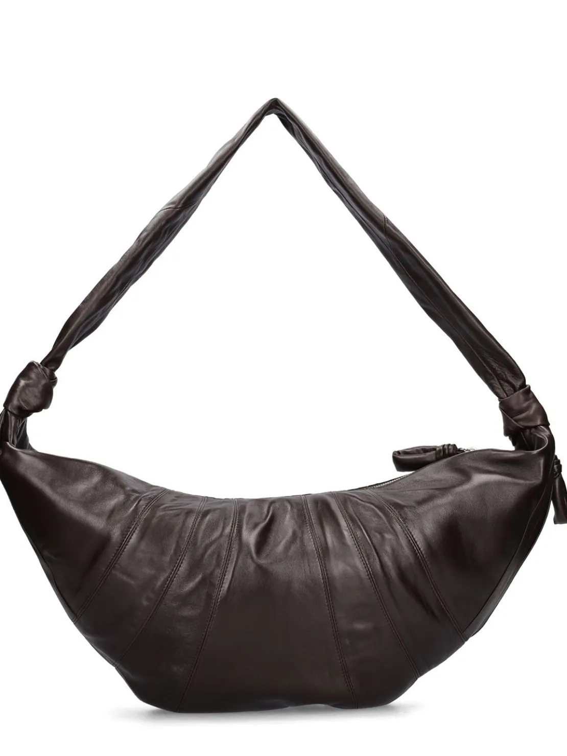 Borsa grande Croissant in pelle