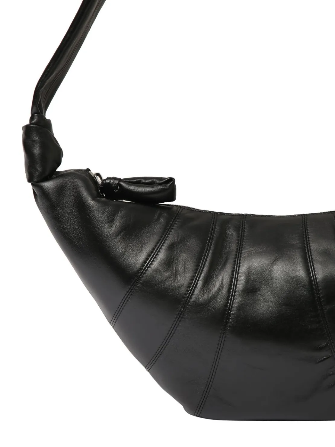 Borsa grande Croissant in pelle