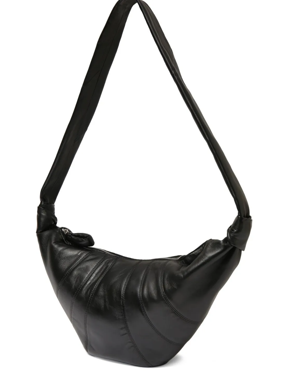 Borsa grande Croissant in pelle