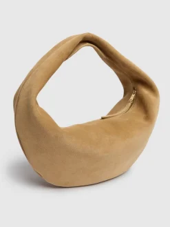 Borsa hobo media Olivia in camoscio