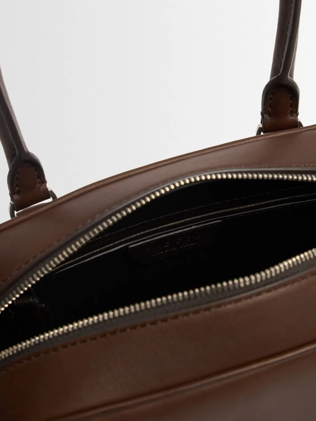Borsa India 10 in pelle con manico