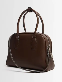 Borsa India 10 in pelle con manico
