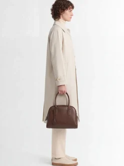Borsa India 10 in pelle con manico