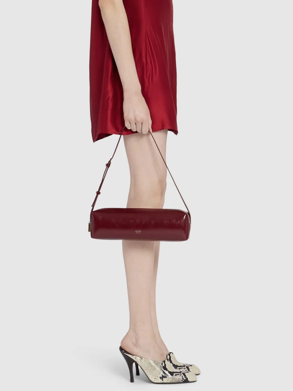 Borsa Kye in pelle verniciata craclé