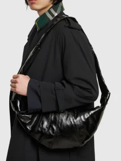 Borsa media Croissant in cotone spalmato