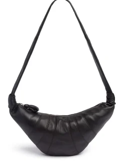Borsa media Croissant in nappa