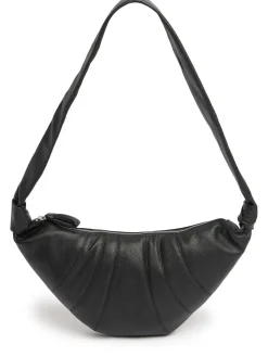 Borsa media Croissant in pelle martellata