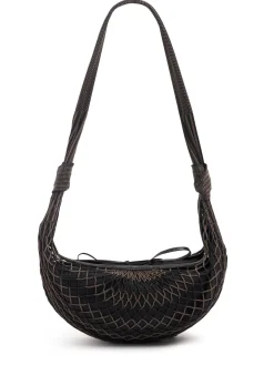 Borsa media Fortune Croissant intrecciata