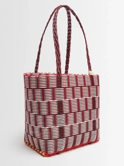 Borsa media intrecciata