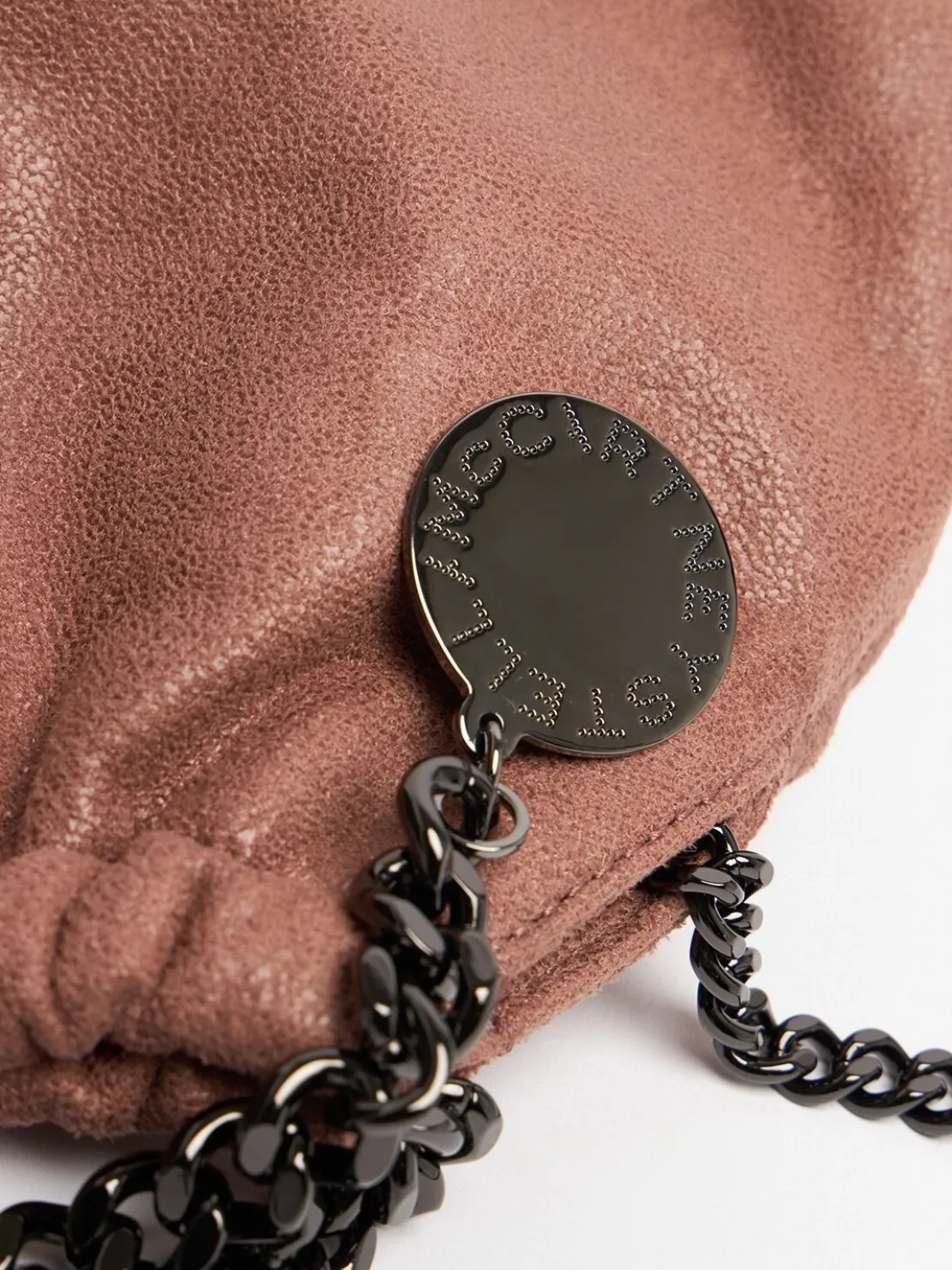 Borsa Mini Falabella in Eco Shaggy con coulisse