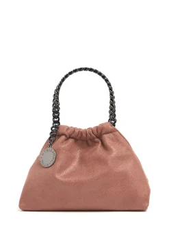 Borsa Mini Falabella in Eco Shaggy con coulisse