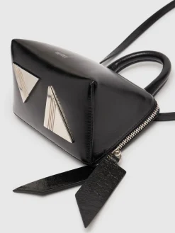 Borsa mini Friday in pelle craclé