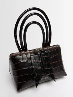 Borsa mini Friday in pelle goffrata