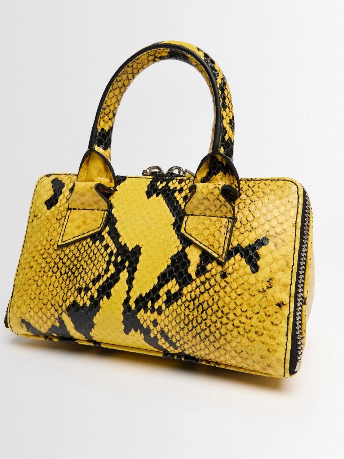 Borsa mini Friday in pelle stampa serpente