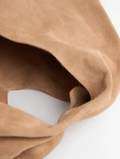 Borsa piccola Bindle in camoscio