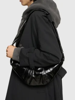 Borsa piccola Croissant in cotone spalmato