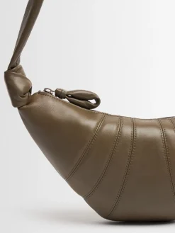 Borsa piccola Croissant in nappa