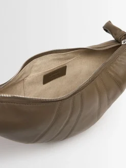 Borsa piccola Croissant in nappa